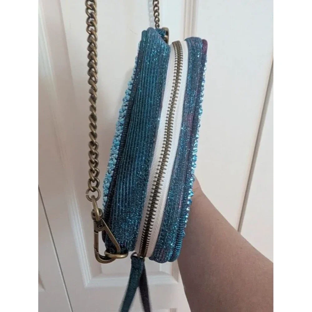 Rebel Athletic blingy Midnight Mermaid sparkle heart purse